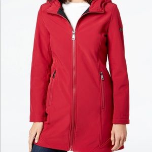 Calvin Klein hooded stretch raincoat